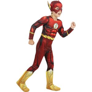 FUNIDELIA Gespierd Flash kostuum voor jongens - Superhelden kostuum - Maat: 135 - 152 cm