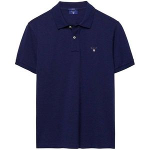 Gant - Polo Basic Navy - Regular-fit - Heren Poloshirt Maat 5XL