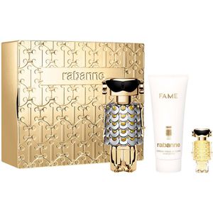 Paco Rabanne Fame Geschenkset Eau de Parfum 80 ml + Body Lotion 100 ml + Eau de Parfum 4 ml