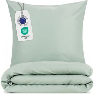 Blumtal Evolon® Dekbedovertrek met Kussensloop - Anti-Allergisch - Tegen huisstofmijt - 135 x 200 cm - 1 Kussensloop 40 x 80 cm - Mintgroen