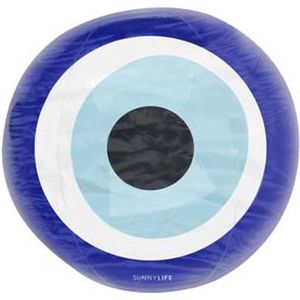Sunnylife - Inflatable Games Strandbal Greek Eye - Kunststof - Blauw