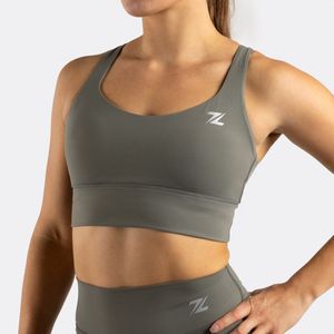 ZEUZ Sport BH Dames - Sportbh, Shock Absorber Sportbeha - Sport BRA voor Fitness & CrossFit - Beha Top - 70% Nylon & 30% Elastaan - Groen - Maat XS