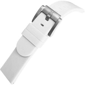 Marc Coblen / TW Steel Wit Silicone Horlogeband Stalen Gesp - 22mm