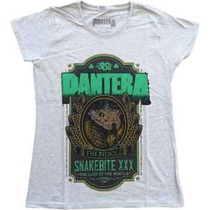 Pantera - Snakebite XXX Label Dames T-shirt - S - Grijs