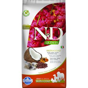 N&D Quinoa hondenvoeding Skin & Coat Haring 7 kg.