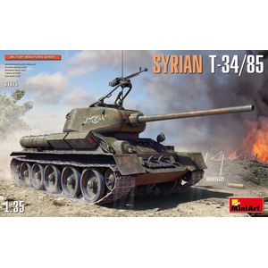 1:35 MiniArt 37075 Syrian T-34/85 Tank Plastic Modelbouwpakket