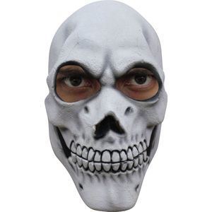 Partychimp Schedel Skelet Skull Gezichts Masker Halloween Masker voor bij Halloween Kostuum Volwassenen - Latex - One-size