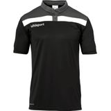 Uhlsport Offense Polo Kinderen - Zwart Antraciet Wit