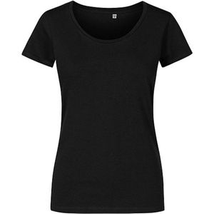 Women's T-shirt met ruime ronde hals Black - M