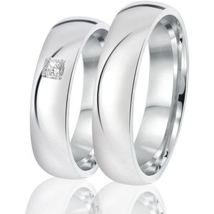 Lucardi Heren Vriendschapsring Toulouse - Ring - Cadeau - Echt Zilver - Zilverkleurig