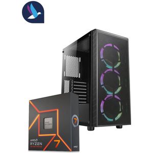 AZZA Prime ARGB Gaming PC | AMD Ryzen 7 - 7700X | Geforce RTX 5070 - 12 GB GDDR7 | 32 GB DDR5 | 1 TB SSD - NVME | WiFi | Bluetooth | Windows 11 Pro
