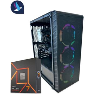 AZZA Prime ARGB Gaming PC | AMD Ryzen 7 - 7700X | Geforce RTX 5070 - 12 GB GDDR7 | 32 GB DDR5 | 1 TB SSD - NVME | WiFi | Bluetooth | Windows 11 Pro