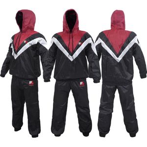 Sauna Suit Saunapak voor gymtraining en fitnesstraining, niet-scheurende zweetpakken voor mannen, vrouwen, gewichtsverlies, afslankoefeningen, trainingspak met capuchon voor cardio, gewichtheffen, hardlopen, joggen.Sweat Suit for fitness n training