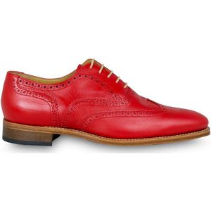 VanPalmen Quirey Nette schoenen - heren veterschoen - rood - goodyear-maakzijze - topkwaliteit - maat 46
