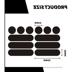 Motorcycle Helmet Black Reflective Stickers Approved Sticker High Visibility Technology