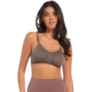 MAGIC Bodyfashion Comfort Bra With Spaghetti Straps Beha - Espresso - Maat XS