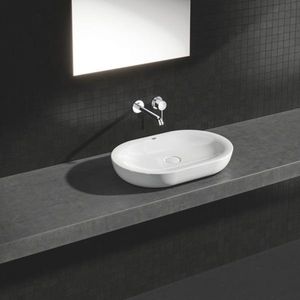 GROHE Essence New Wandgemonteerde Inbouw Wastafelkraan - afbouwdeel - zonder inbouwdeel - lange uitloop - chroom - Waterbesparend