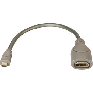 Lindy - Adapterkabel HDMI an HDMI Micro, ca. 0,15m