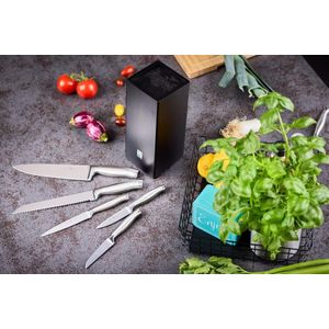 Groentemes Basic Line, hoogwaardig keukenmes voor het snijden van groenten en fruit, recht lemmet van speciaal staal, roestvrij staal 18/10, ergonomische handgreep, 20,4 x 2,5 x 1,9 cm