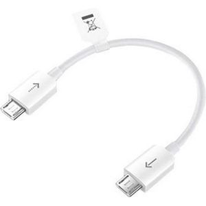 Huawei Origineel Reverse Charge microUSB/microUSB Kabel 10cm - Wit