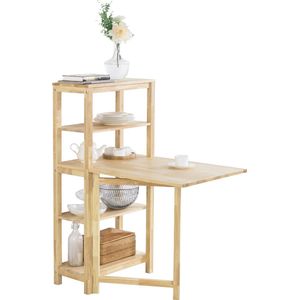 Simpletrade Eettafel - Uitklapbare eettafel - Keukentafel - Hout - 98x126x60 cm