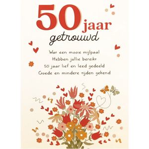 Kaart - Intense - 50 jaar getrouwd - TE014-D