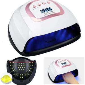 Nageldroger - 220W/57 LEDs - Uv/led lamp - Paars/wit kleur -SUNT5 MAX -Led lamp- Nagelstudio - Professioneel Gebruik - Gelnagels - UV Nagellamp - LED Nagellamp - Top Coat Nageldroger - Acrylnagels - Tafellamp - Uv/led nageldroger - Nagels - Origineel
