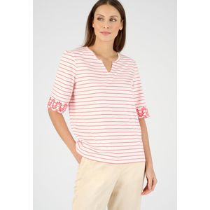 Damart - T-shirt in biologisch katoen - Vrouwen - Roze - XXL