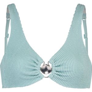 Hunkemöller Bikini Crop top Crinkle Blauw M