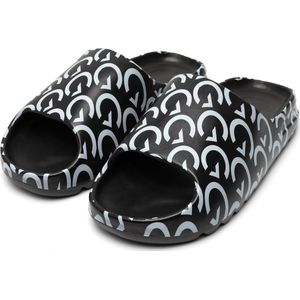 Gareth & Lucas The Seventy-Four Slippers - Badslippers Heren en Dames - Maat 41 - EVA Badslippers - Zwart