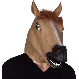 Boland - Latex hoofdmasker Paard - Volwassenen - Paard - Dieren