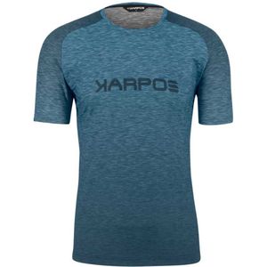Karpos Prato Piazza T-shirt Met Korte Mouwen Blauw XL Man