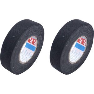 TAKPART 2 Rolls Auto Kabelboom Tape 19mm x 15m Doek Tape - Kabelmanagement-oplossing