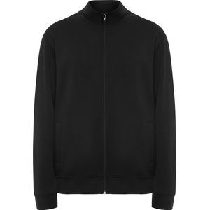 Zwart sweatshirt met rits en opstaande kraag model Ulan merk Roly maat 3XL