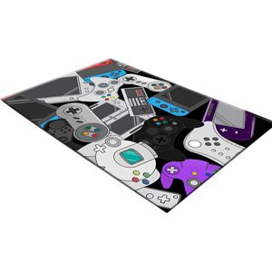 Gaming Tapijt 100x150cm - Game Console Design - Ideaal voor de Gamekamer, Kinderkamer & Woonkamer
