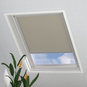 Radeco® Dakraam Rolgordijn Verduisterend - Trend - Taupe - voor VELUX: PK10