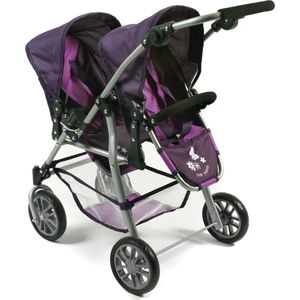 Bayer Chic 2000 - Tweeling Poppenwagen Twinny - Pflaume