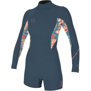 2025 O'Neill Dames Bahia 2/1mm Rug Ritssluiting Lange Mouwen Lentepak