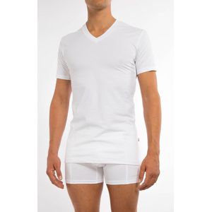 Claesen's® - Heren T Shirt KM Wit 2 pack - Wit - 95% Katoen - 5% Lycra