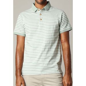 DEELUXE Katoenen poloshirt met standaard pasvorm en korte gestreepte mouwen XXL