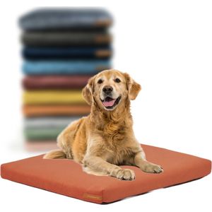 Rexproduct Hondenkussen - Hondenmand - Hondenbed met rits en wasbaar - Hondenkussens 60 X 70 CM - Manden & kussens 0 tot 80 kg - SoftPet Oranje