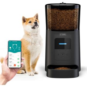 Automatische voerbak kat en hond - Voerautomaat met App - Voerdispenser - Staza