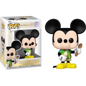 Funko Mickey Mouse Verzamelfiguur Walt Disney World 50th Anniversary POP! Aloha Mickey Mouse 9 cm Multicolours