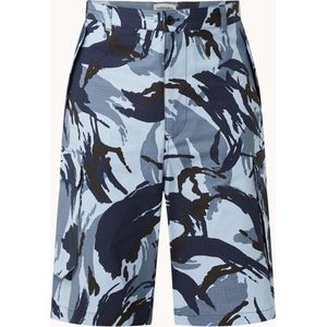 KENZO Loose fit korte cargobroek met camouflageprint - Maat 33