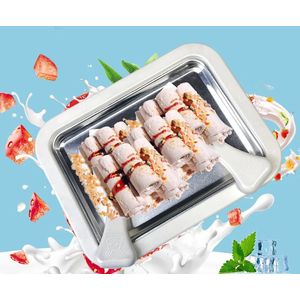 Mini Ijs Maker - Koude Plaat - Rolled ice - Ijs - Yoghurt - Fruit - Noten - Slush - Ice Cream Roll - Desserts - Vriessnack - Voor Volwassenen En Kinderen - Zomer