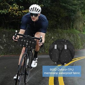 Fietsstuurtas waterdicht met schouderriem - voorkant stuur - racefiets - handtas - tas
