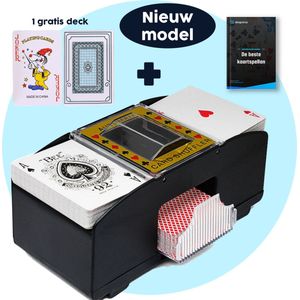 ShopWise Automatische Kaartschudmachine - Inclusief Speelkaarten En E-Book - Op Batterijen - Schudmachine - Kaartenschudder - Speelkaarten Schudder - Kaarten Schudder