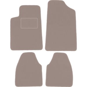Beige veloursmatten voor: Peugeot 607 sedan (1999-2010)