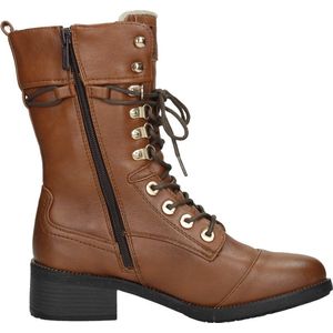 Mustang Veterschoenen Hoog Veterschoenen Hoog - cognac - Maat 45