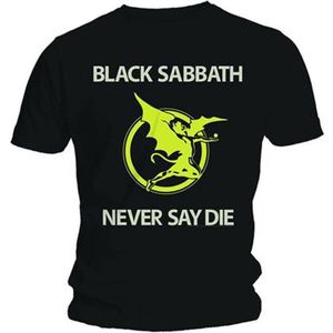 Black Sabbath - Never Say Die Heren T-shirt - XL - Zwart